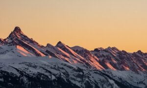 Miracle morning mountains at sunrise