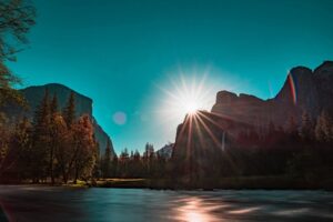 Mountain sunrise - now to name a new business startup